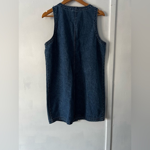 Vintage Denim Button-Up Vest Dress - Picture 11 of 14